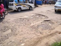 Jalan Ceger Raya Pondok Aren Tangerang Hancur Lebur